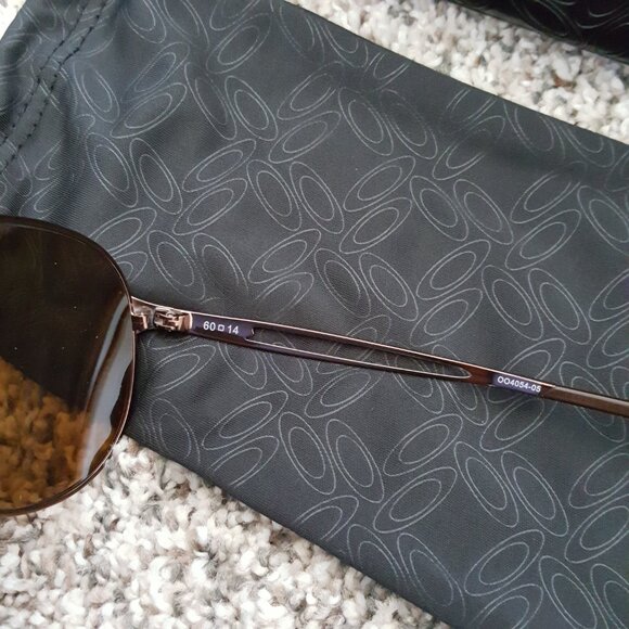 $283 Oakley OO4054-05 Caveat Polarized Aviator Sunglasses Bronze Brown Copper